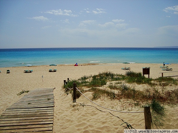 Playa del Levante
costa del levante de la isla de Formentera
