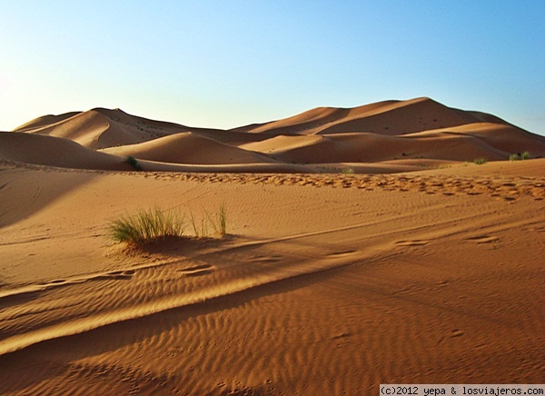 Erg Chebbi
Zona del desierto del Sahara a 50Km en la frontera con Argelia

