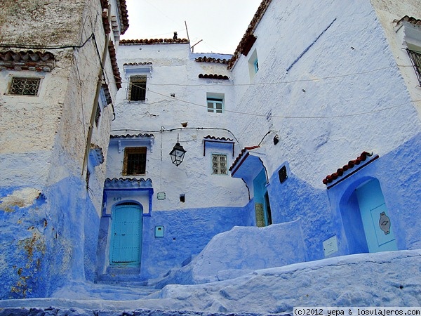 Fachadas
bonitas fachadas con su tono azul en Chaouen
