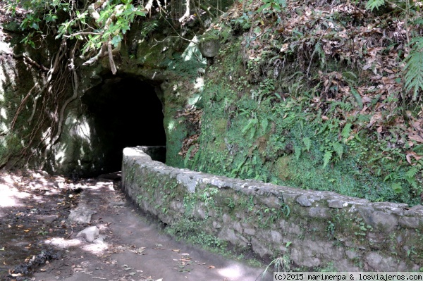 Túnel en la levada del Caldeirão Verde
Las levadas, diseñadas para llevar agua del norte al sur de la isla, constituyen ahora una red de senderos para recorrer Madeira. En algunas, es necesario atravesar túneles, como en la del Caldeirão Verde.
