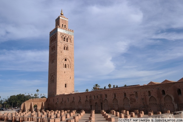 Mezquita Kutubia - Marrakech
El minarete de la mezquita Kutubia, el edificio más alto de Marrakech, uno de sus puntos de referencia.
