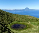 Vistas de Pico desde el punto más alto de São Jorge - Azores