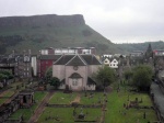 Canongate Kirk
Canongate, Kirk, Parte, Edimburgo, Regent, Road, trasera, cementerio, vista, desde