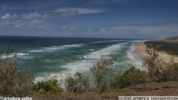 Fraser Island
Una de las vírgenes y kilométricas playas de Fraser Island.
