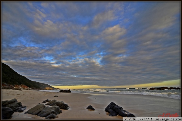 Plettenberg Bay
El cielo nos dejo una tarde increiblemente hermosa para pasear por la playa.
