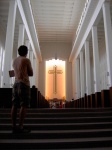 Interior Iglesia Cristo Resucitado en Kaunas
iglesia blanca kaunas resucitado