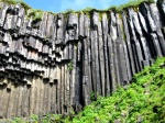 Detalle de la pared  de Svartifoss en Skaftafell
Detalle, Svartifoss, Skaftafell, Iglesia, pared, columnas, asemejan, tubos