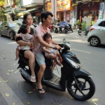 Familia en moto, lo normal