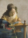 La encajera, de Vermeer
París