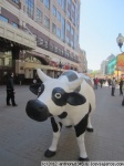 Una vaca en la calle Arbat, Moscú