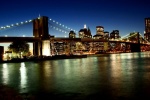 Puente de Brooklyn-Skyline de Manhattan