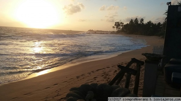 Apacible ocaso en el Océano ÍNDICO, costa de Sri Lanka
El Índico es el tercer más grande océano del planeta, cubriendo el 20 % de la Tierra. Delimita principalmente con los continentes de África, Ásia y Oceanía, así como con el océano Antártico en latitud 60º sur.
