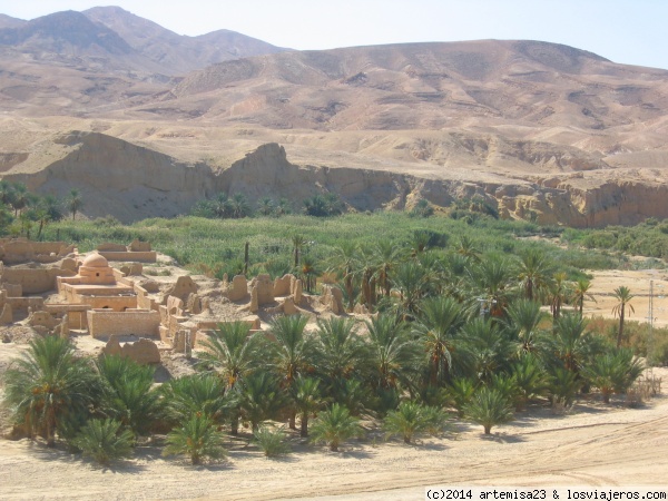 OASIS DE MONTAÑA Y PUEBLO ABANDONADO EN TAMERZA. TÚNEZ.
Ruinas de una antigua población en Tamerza, Túnez.
