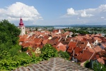 Panorámica de Ptuj (Eslovenia) desde su castillo.