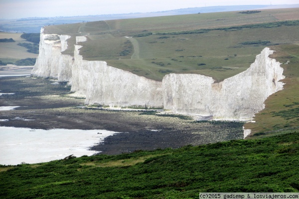 Seven Sisters: Acantilados blancos
Los siete acantilados blancos de Seven Sisters, cerca de Eastbourne, East Sussex
