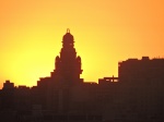 SKYLINE DE MONTEVIDEO AL ATARDECER