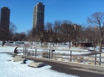 Lincoln Park en invierno
Lincoln, Park, Chicago, invierno, nevada, día, anterior