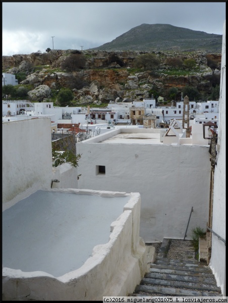 Casas blancas de Lindos
Panorámica de Lindos bajando de la Acrópolis. Isla de Rodas.
