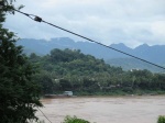 Vistas desde la orilla oeste de Luang Prabang