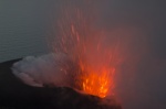 Explosión de Staromboli
Explosión, Staromboli, Plena, erupción, stromboliana
