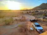 Puesta de sol y campamento en Spitzkoppe