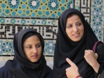 Kerman mosque, student and her teacher