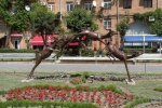Los ciervos en Ereván
Ereván, ciervos, escultura, rara, parece, aquí, muestra, sólo, ciervo, diferentes, fases, salto