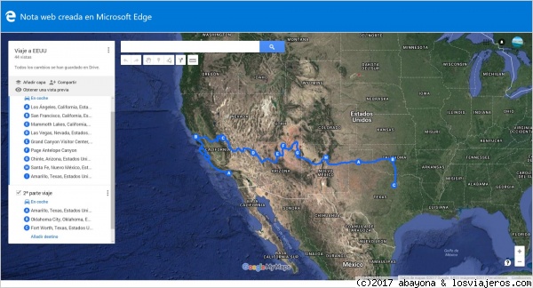 Itinerario
Mi viaje mas o menos
