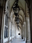 El portico del Ayuntamiento de Viena