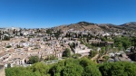 Vista del Albaicín y Sacromonte desde los Palacios Nazaríes, Alhambra
