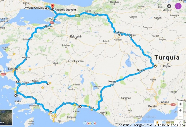 Mapa
Ruta de todos los lugares que visitamos en orden
