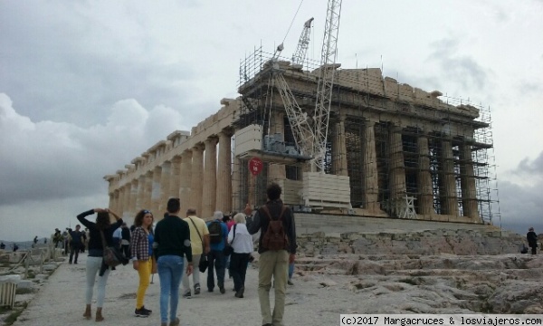 En el Acropolis
foto del Partenon
