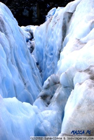 GLACIER FRANZ JOSEF
En el interior del glaciar, pasillos de hielo
