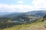 Vista panorámica de dos de los siete lagos de Rila