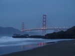 Anocheciendo en Baker Beach San Francisco