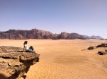 Vistas junto a la gran duna de Wadi Rum