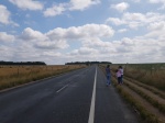 Stonehenge - camino por la carretera