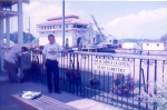 Esclusa,o paso de Miraflores en el canal de Panamá, que da al Océano Pacífico. 1997