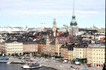 Stockholm city view from the lift Catalina