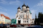 Tallinn, Estonia. Alexander Nevsky Cathedral on the hill Toompea.