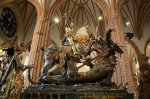 St. George and the dragon in the Stockholm Cathedral