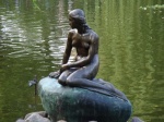 A copy of the Little Mermaid in Copenhagen's Tivoli Park