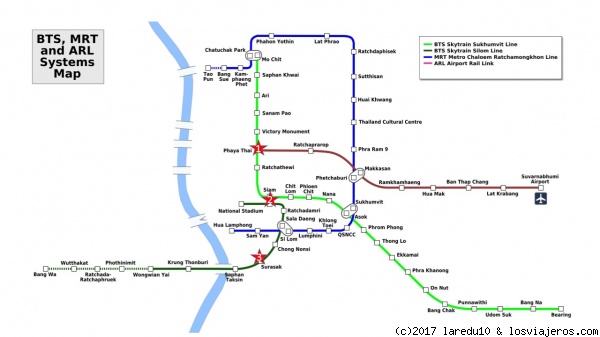 Paradas skytrain hasta Eastin gran hotel
Trayecto desde el aeropuerto hasta el hotel Eastin
