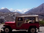 Jeep on Shimshal road