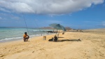 Fishing on Sao Vicente Island Beach