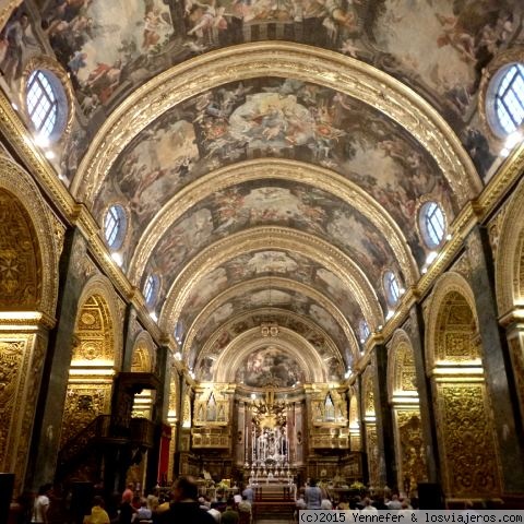 Co-Catedral de San Juan. Valeta (Malta)
Otra vista de la nave central de la Co-Catedral de san Juan
