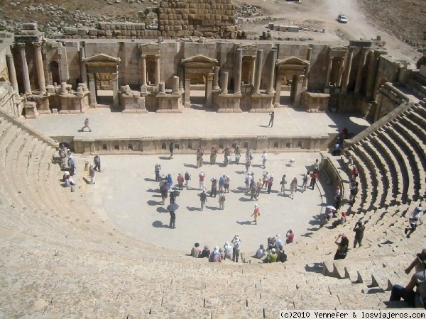 Teatro Norte.- Jerash
Construido en el 165 adC.
