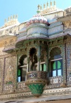 Balcón en el City Palace.- Udaipur (India)