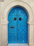 Puerta azul en Sidi Bou Said