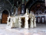 TRONO DE MÁRMOL EN EL PALACIO DE GOLESTÁN. TEHRÁN (IRÁN)